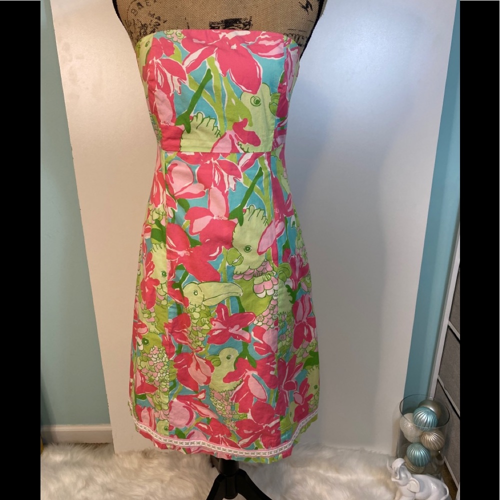 #10 LILLY PULITZER BIRDIE FRANCO Vintage Dress size 4
